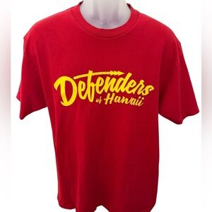 DEFEND HAWAII “Defender of Hawaii” Tee Shirt Men L Lsrge